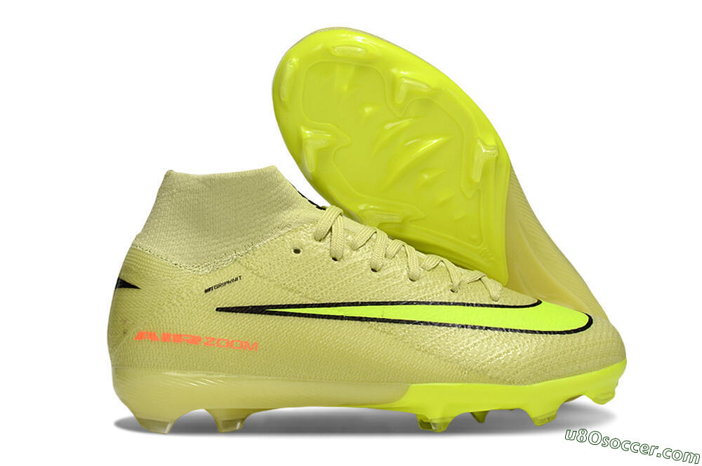 Nike Air Zoom Mercurial Superfly 10 Elite FG Firm Ground Soccer Cleats - Yellow/Black 1