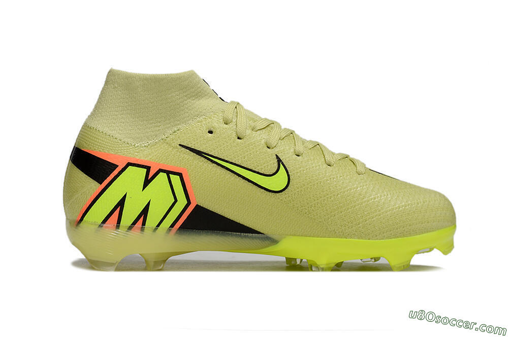 Nike Air Zoom Mercurial Superfly 10 Elite FG Firm Ground Soccer Cleats - Yellow/Black 4