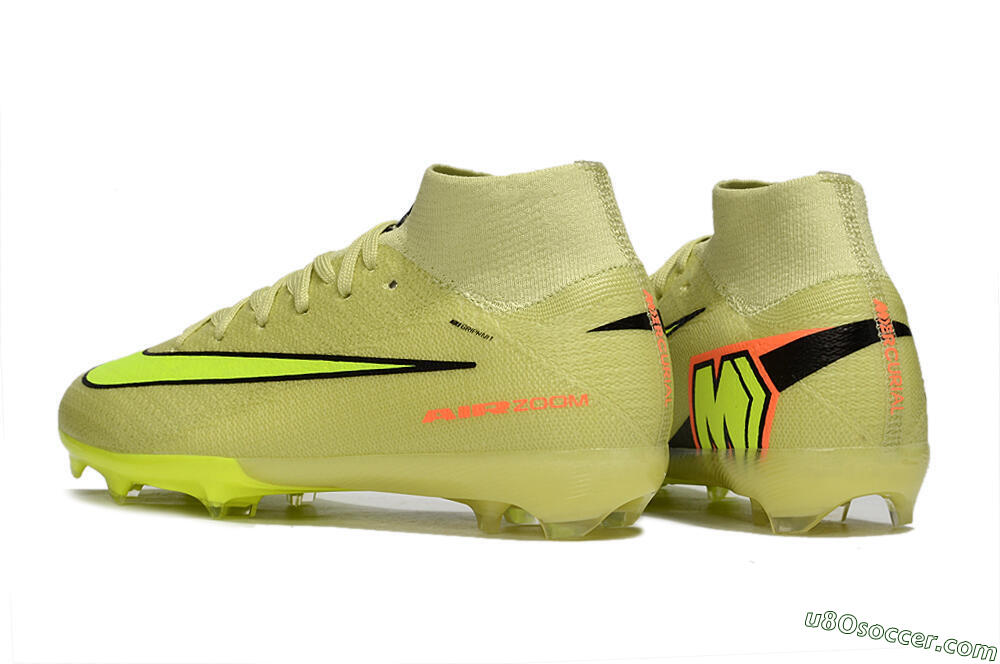 Nike Air Zoom Mercurial Superfly 10 Elite FG Firm Ground Soccer Cleats - Yellow/Black 5