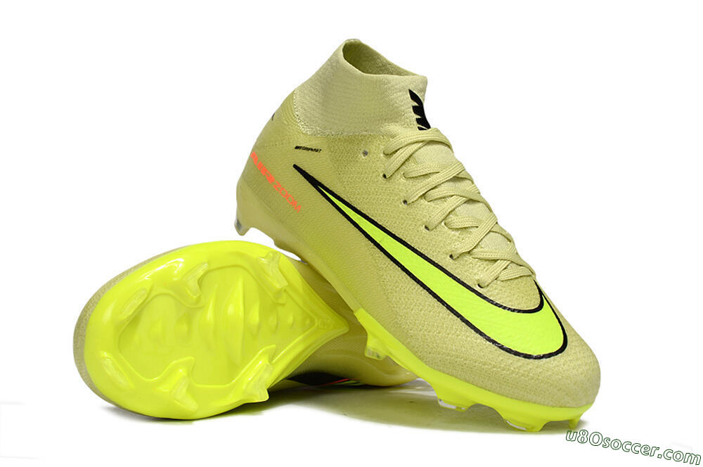 Nike Air Zoom Mercurial Superfly 10 Elite FG Firm Ground Soccer Cleats - Yellow/Black 0