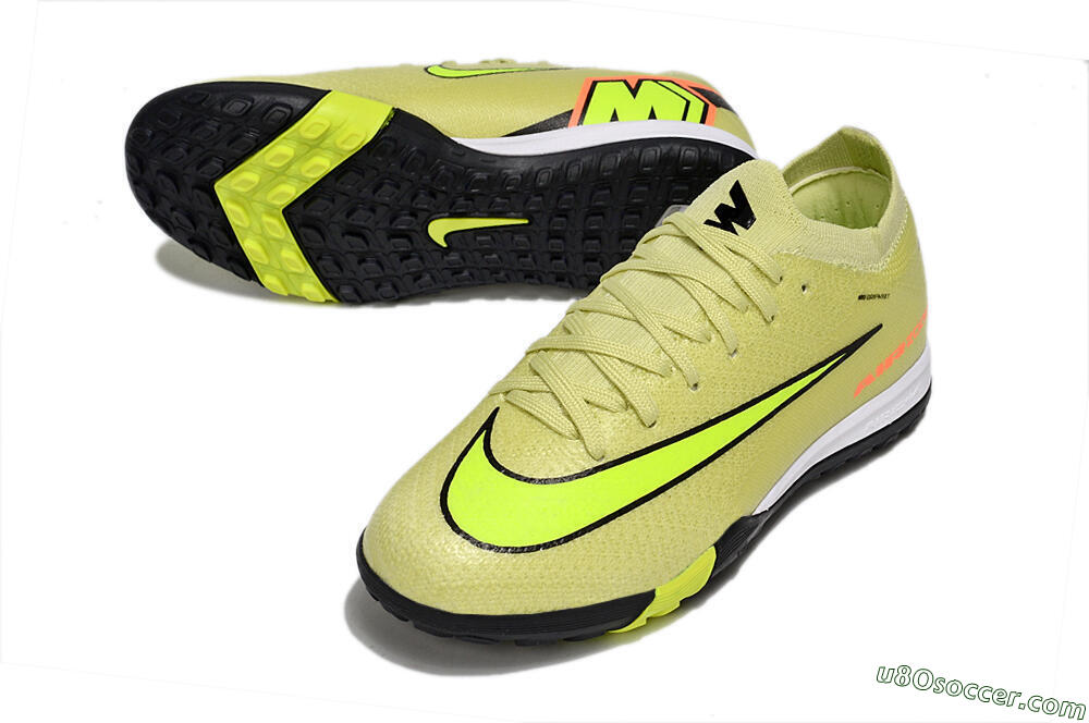 Nike Air Zoom Mercurial Vapor 16 Elite TF Artificial Turf Soccer Shoes - Yellow/Black/Red 3