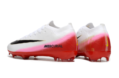 Nike Air Zoom Mercurial Vapor 16 Elite FG Firm Ground Soccer Cleats - White/Black/Red