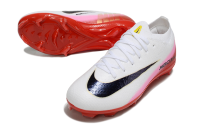 Nike Air Zoom Mercurial Vapor 16 Elite FG Firm Ground Soccer Cleats - White/Black/Red