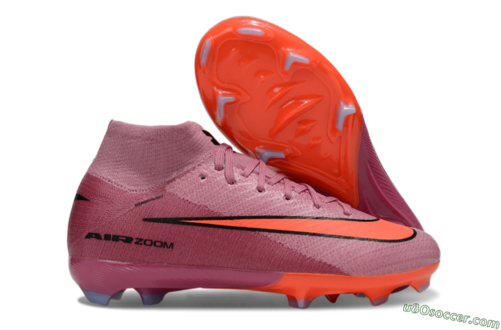 Nike Air Zoom Mercurial Superfly 10 Elite FG Firm Ground Soccer Cleats - Pink/Red/Black 1