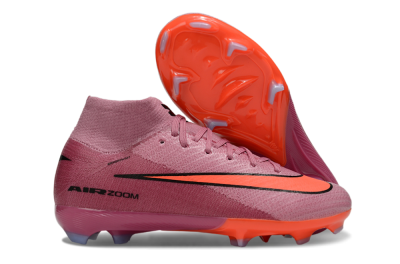 Nike Air Zoom Mercurial Superfly 10 Elite FG Firm Ground Soccer Cleats - Pink/Red/Black