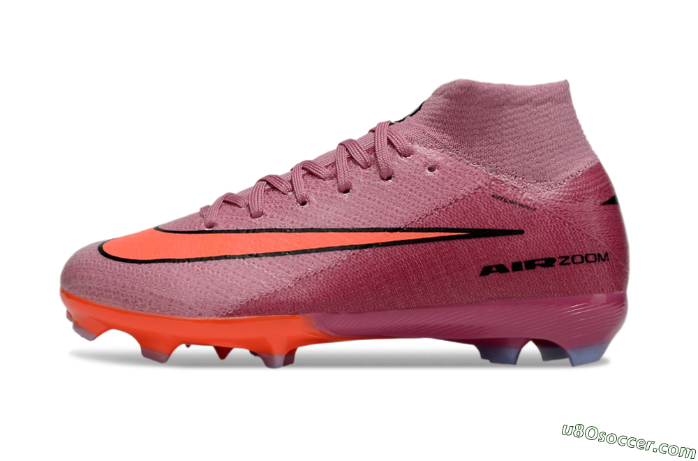 Nike Air Zoom Mercurial Superfly 10 Elite FG Firm Ground Soccer Cleats - Pink/Red/Black 2