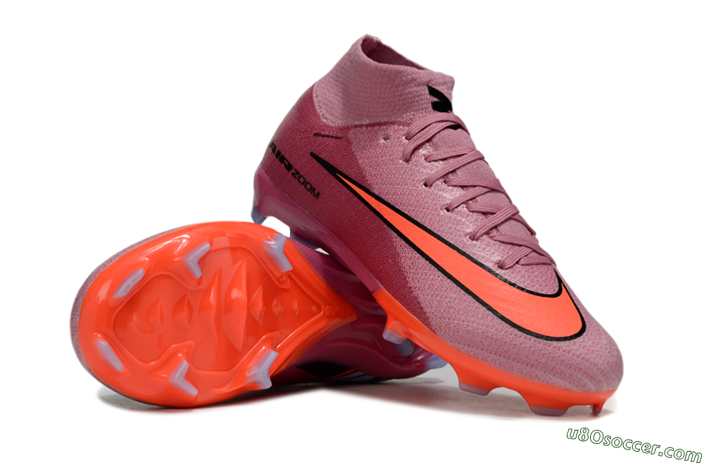 Nike Air Zoom Mercurial Superfly 10 Elite FG Firm Ground Soccer Cleats - Pink/Red/Black 0
