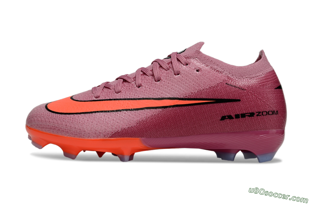 Nike Air Zoom Mercurial Vapor 16 Elite FG Firm Ground Soccer Cleats - Pink/Black/Red 2