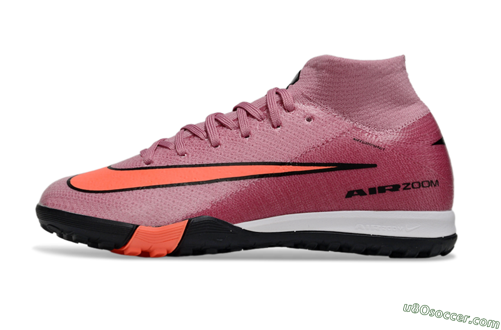 Nike Air Zoom Mercurial Superfly 10 Elite TF Artificial Turf Soccer Shoes - Pink/Red/Black 2