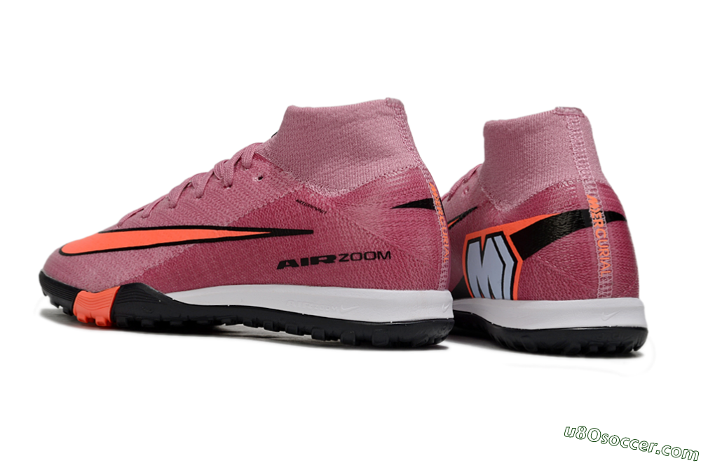 Nike Air Zoom Mercurial Superfly 10 Elite TF Artificial Turf Soccer Shoes - Pink/Red/Black 5