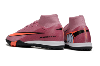 Nike Air Zoom Mercurial Superfly 10 Elite TF Artificial Turf Soccer Shoes - Pink/Red/Black