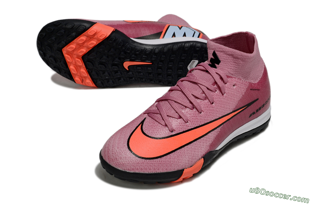 Nike Air Zoom Mercurial Superfly 10 Elite TF Artificial Turf Soccer Shoes - Pink/Red/Black 3