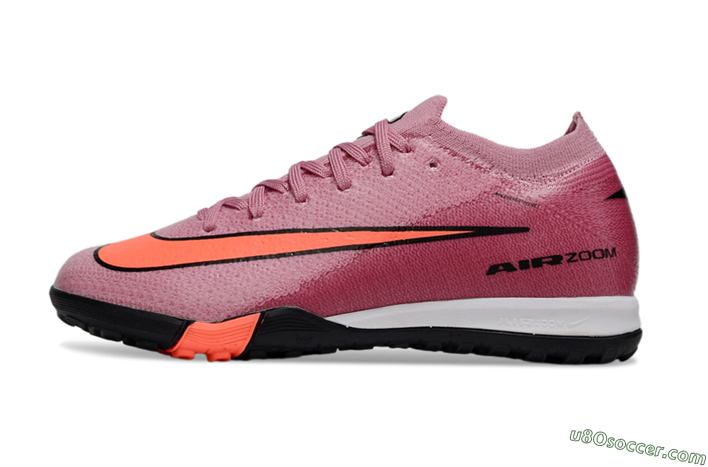 Nike Air Zoom Mercurial Vapor 16 Elite TF Artificial Turf Soccer Shoes - Pink/Black/Red 2