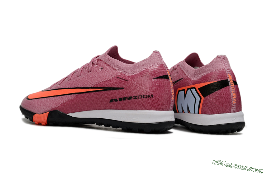 Nike Air Zoom Mercurial Vapor 16 Elite TF Artificial Turf Soccer Shoes - Pink/Black/Red 5