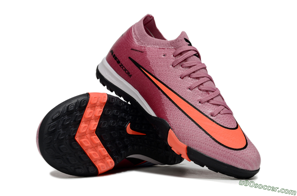 Nike Air Zoom Mercurial Vapor 16 Elite TF Artificial Turf Soccer Shoes - Pink/Black/Red 0