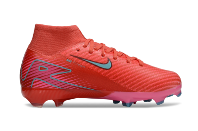 Nike Air Zoom Mercurial Superfly 10 Elite FG Firm Ground Soccer Cleats - Red/Jade/Pink