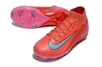 Nike Air Zoom Mercurial Superfly 10 Elite FG Firm Ground Soccer Cleats - Red/Jade/Pink