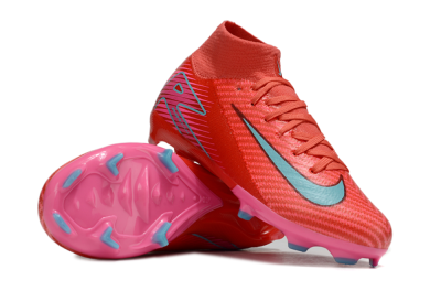 Nike Air Zoom Mercurial Superfly 10 Elite FG Firm Ground Soccer Cleats - Red/Jade/Pink