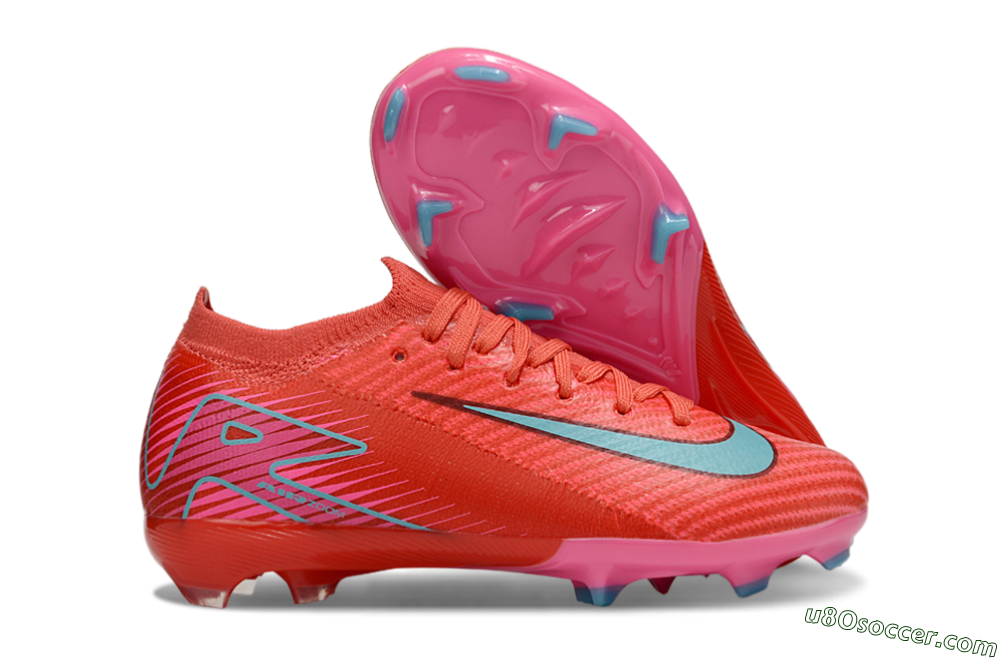 Nike Air Zoom Mercurial Vapor 16 Elite FG Firm Ground Soccer Cleats - Red/Jade/White 1