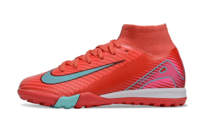 Nike Air Zoom Mercurial Superfly 10 Elite TF Artificial Turf Soccer Shoes - Red/Jade/Pink