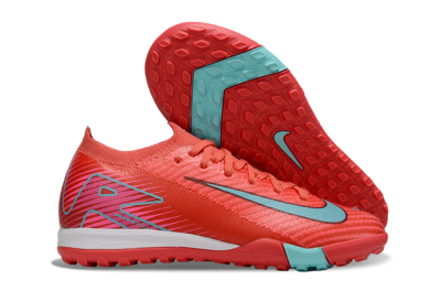 Nike Air Zoom Mercurial Vapor 16 Elite TF Artificial Turf Soccer Shoes - Red/Jade/White