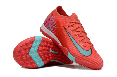 Nike Air Zoom Mercurial Vapor 16 Elite TF Artificial Turf Soccer Shoes - Red/Jade/White