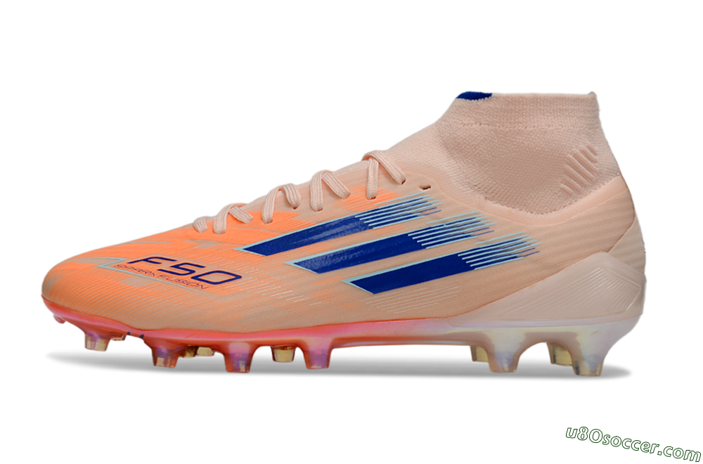 Adidas F50 Elite Mid FG Firm Ground Soccer Cleats - Red/Blue/White 2