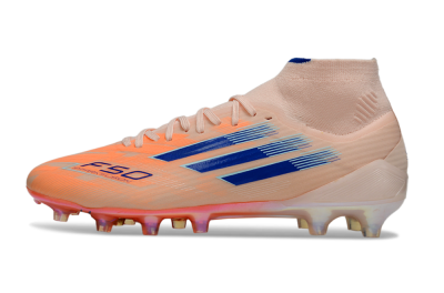 Adidas F50 Elite Mid FG Firm Ground Soccer Cleats - Red/Blue/White