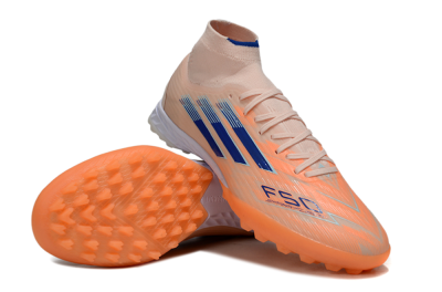 Adidas F50 Elite Mid TF Artificial Turf Soccer Cleats - Red/Blue/White