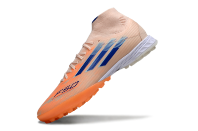 Adidas F50 Elite Mid TF Artificial Turf Soccer Cleats - Red/Blue/White
