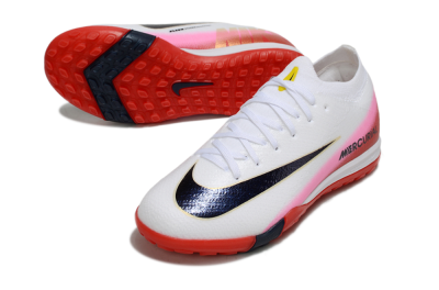 Nike Air Zoom Mercurial Vapor 16 Elite TF Artificial Turf Soccer Shoes - White/Black/Red