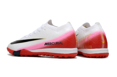 Nike Air Zoom Mercurial Vapor 16 Elite TF Artificial Turf Soccer Shoes - White/Black/Red