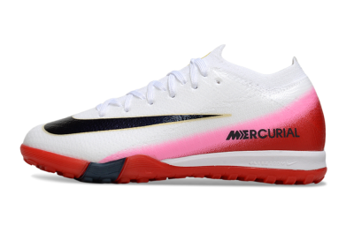 Nike Air Zoom Mercurial Vapor 16 Elite TF Artificial Turf Soccer Shoes - White/Black/Red