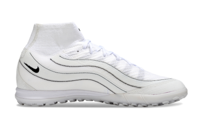 Nike Air Zoom Mercurial Superfly 10 Elite TF Artificial Turf Soccer Shoes - White/Beige/Black