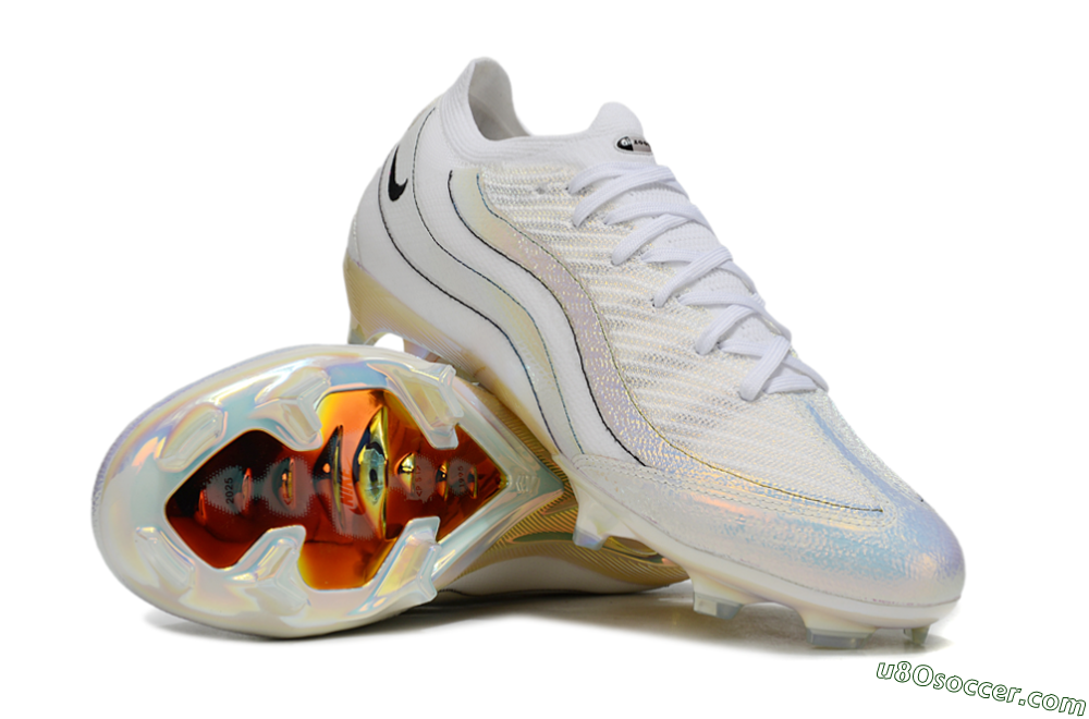 Nike Air Zoom Mercurial Vapor 16 Elite FG Firm Ground Soccer Cleats - White/Beige/Gold 0