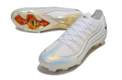 Nike Air Zoom Mercurial Vapor 16 Elite FG Firm Ground Soccer Cleats - White/Beige/Gold