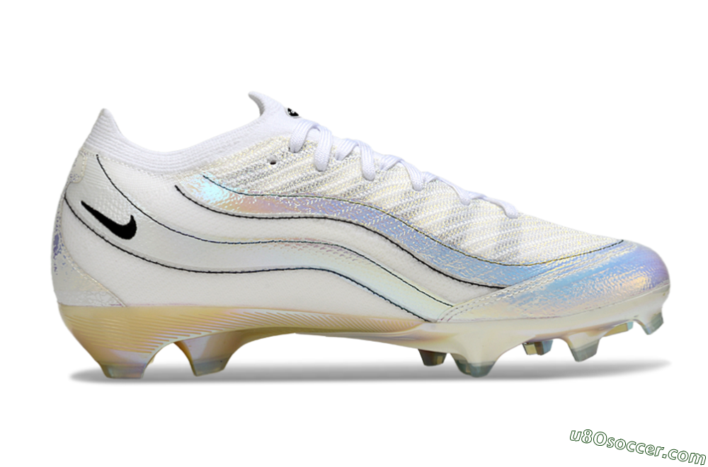 Nike Air Zoom Mercurial Vapor 16 Elite FG Firm Ground Soccer Cleats - White/Beige/Gold 5