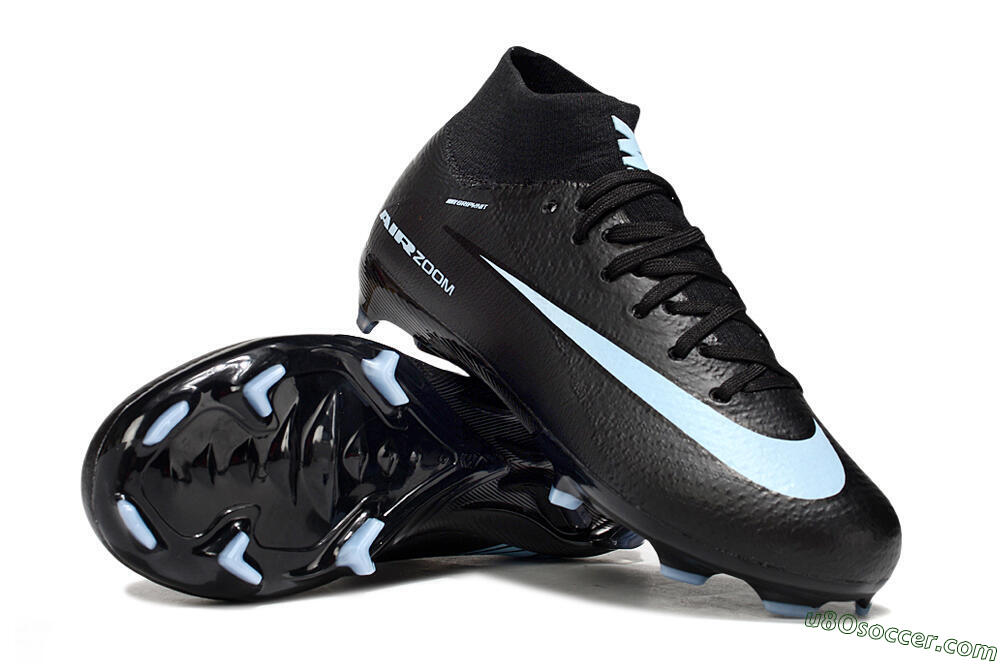 Nike Air Zoom Mercurial Superfly 10 Elite FG Firm Ground Soccer Cleats - Black/Jade 0