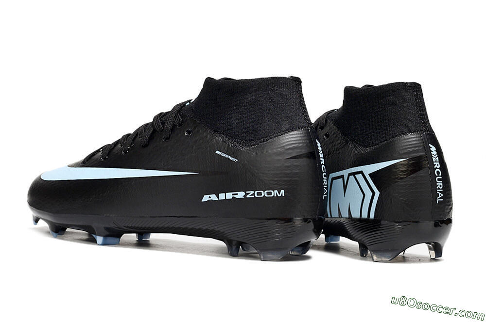 Nike Air Zoom Mercurial Superfly 10 Elite FG Firm Ground Soccer Cleats - Black/Jade 4