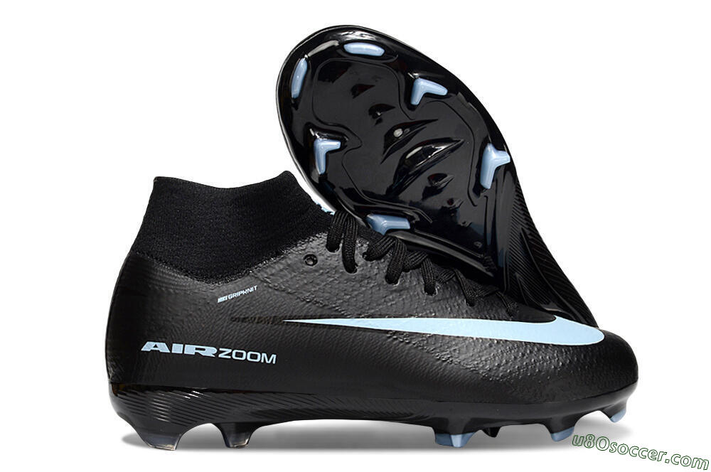Nike Air Zoom Mercurial Superfly 10 Elite FG Firm Ground Soccer Cleats - Black/Jade 1