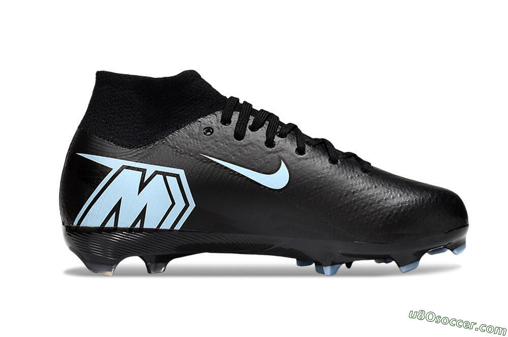 Nike Air Zoom Mercurial Superfly 10 Elite FG Firm Ground Soccer Cleats - Black/Jade 5