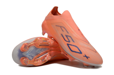 Adidas F50+ Elite Laceless FG Firm Ground Soccer Cleats - Red/Blue/White