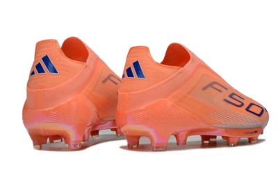 Adidas F50+ Elite Laceless FG Firm Ground Soccer Cleats - Red/Blue/White