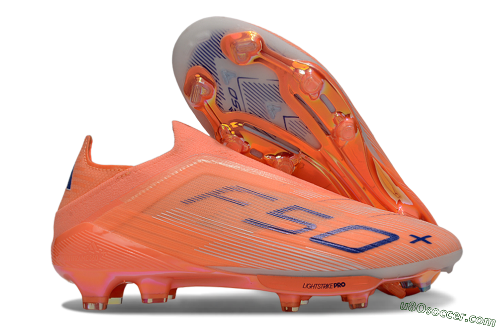 Adidas F50+ Elite Laceless FG Firm Ground Soccer Cleats - Red/Blue/White 1
