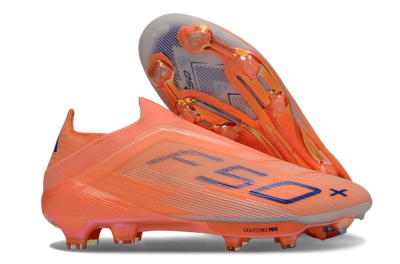 Adidas F50+ Elite Laceless FG Firm Ground Soccer Cleats - Red/Blue/White