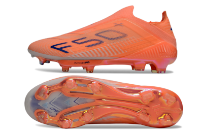 Adidas F50+ Elite Laceless FG Firm Ground Soccer Cleats - Red/Blue/White