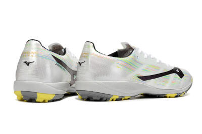 Mizuno Alpha Beta TF Artificial Turf Soccer Shoes - White/Pink/Yellow