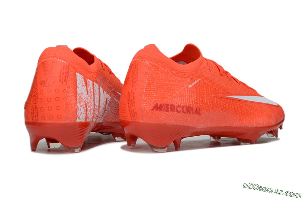 Nike Air Zoom Mercurial Vapor 16 Elite FG Firm Ground Soccer Cleats - Red/White 6