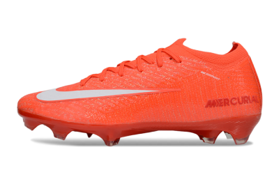 Nike Air Zoom Mercurial Vapor 16 Elite FG Firm Ground Soccer Cleats - Red/White