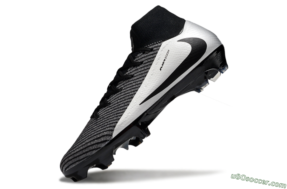 Nike Air Zoom Mercurial Superfly 10 Elite FG Firm Ground Soccer Cleats - White/Black/Silver 5